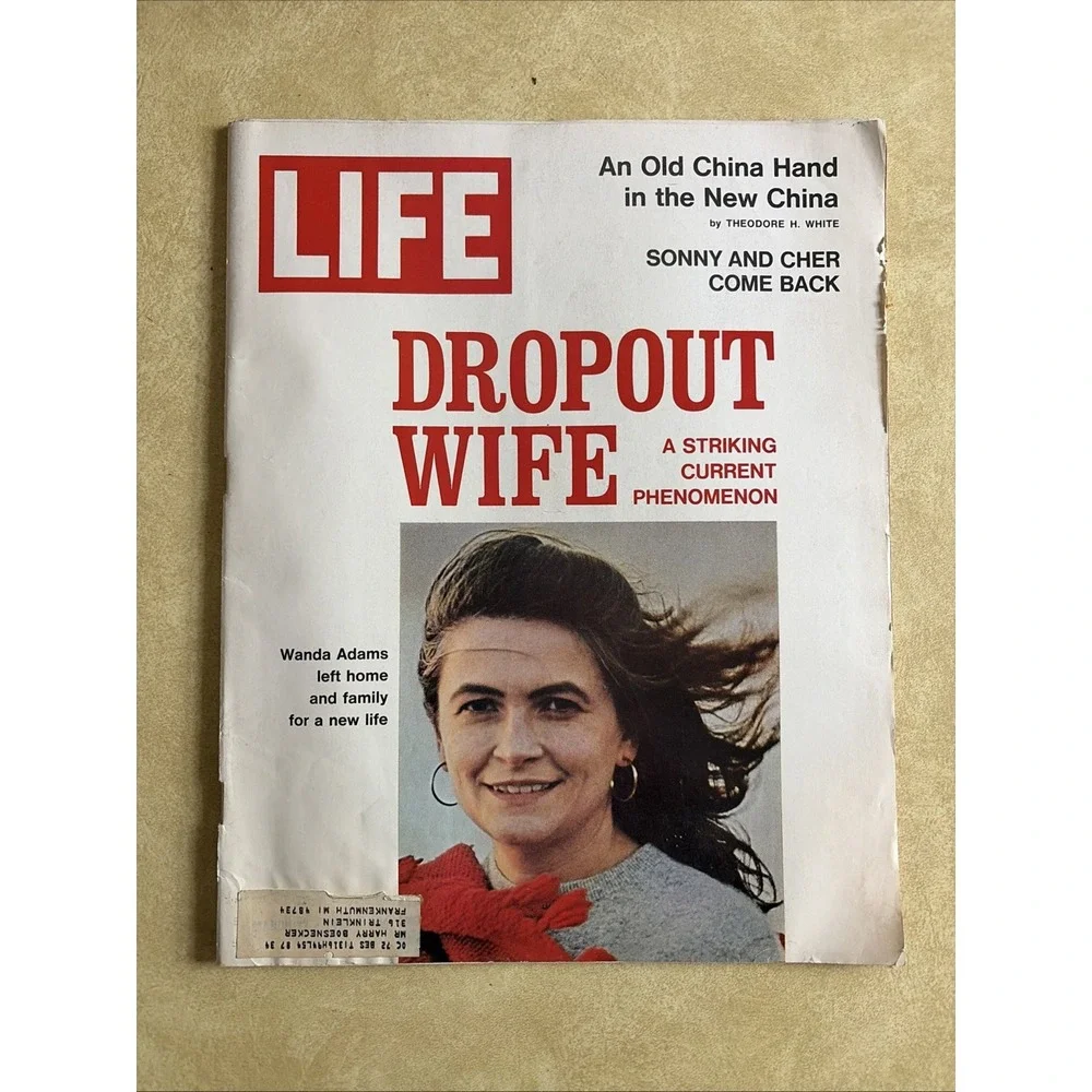 Life Magazine March 17 1972 Dropout Wife Wanda Adams Sonny And Cher China